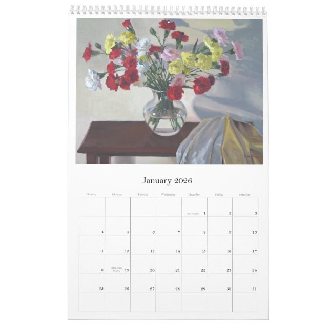 2012: Um calendário de pinturas por Sarah Sedwick (Jan 2026)