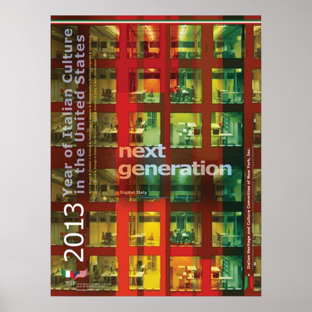 2013 Ano da Cultura Italiana Poster (Frente)