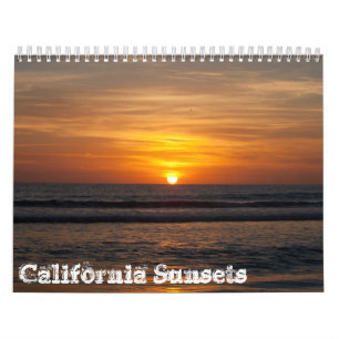 2013 calendário - pôr do sol de Califórnia
