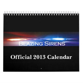 2013 calendários de ardência das sirenes