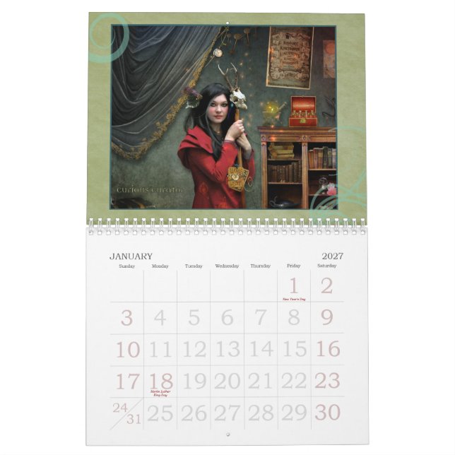 2013 fêmeas do calendário da fantasia (Jan 2027)