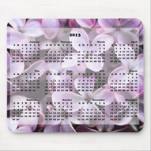 2013 Lilacs Mousepad do calendário