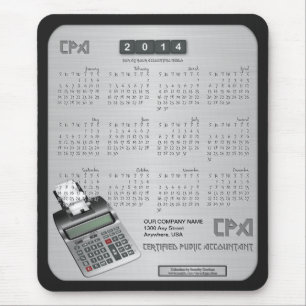 2014 Calendar Mouse Pad CPA