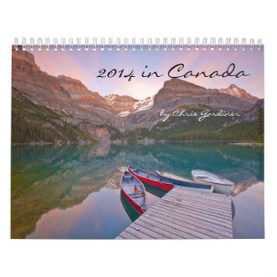 2014 calendário de 12 meses em Canadá Scenics