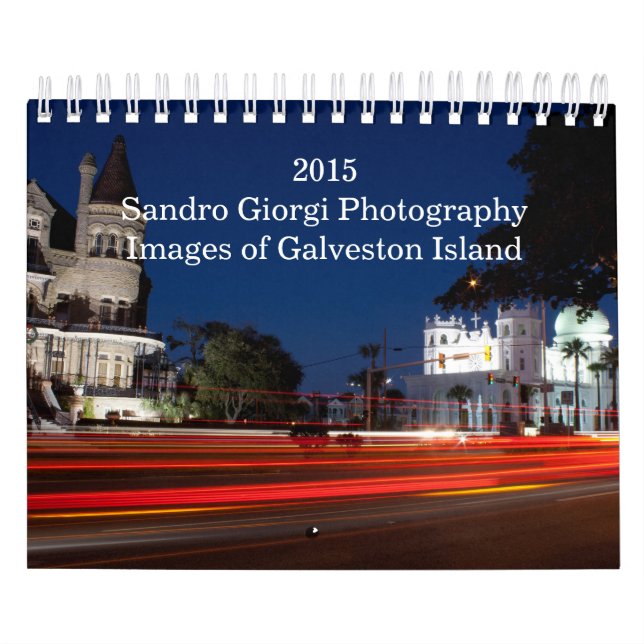 2015 imagens do calendário da ilha de Galveston (Capa)