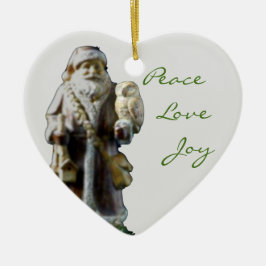 2015 papais noeis & ornamento cerâmico do vintage