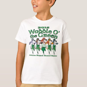 2015 Waddle O a camisa do miúdo verde