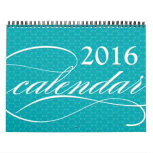 2016 calendários customizáveis da foto