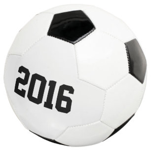 2016 Feliz Ano Novo, Bola de Futebol Preta e Branc