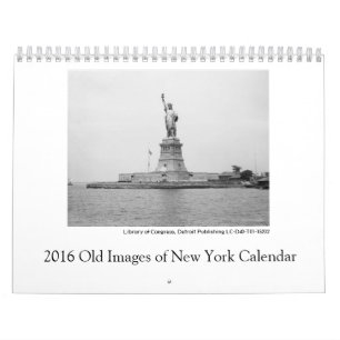 2016 imagens velhas do calendário de New York