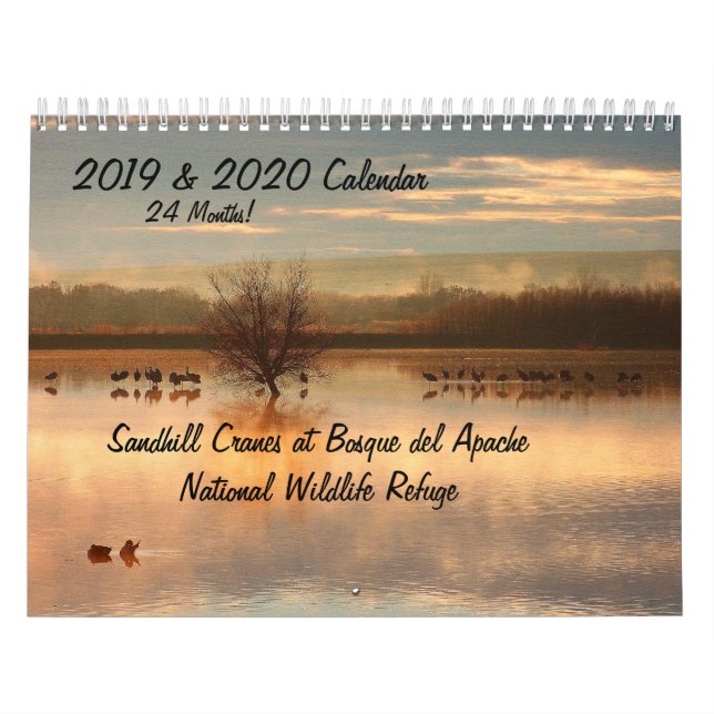 2019/2020 de calendário dos animais selvagens dos (Capa)