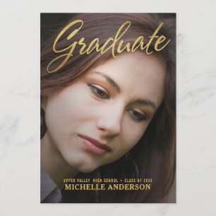 2019 anúncio graduado da folha Dourado 2-Sided do