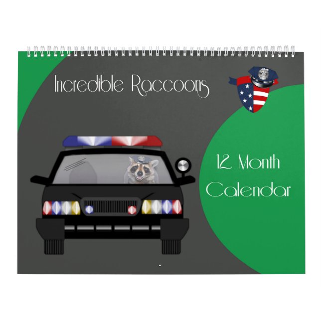 2020 Calendário do Raccoon de 12 meses (Capa)