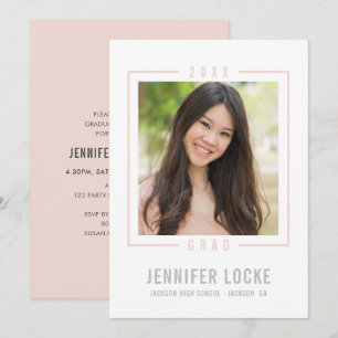 2020 FORMANDO quadro de foto CONVITE blush chic ro