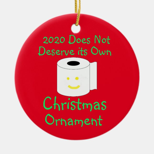 2020 não merece seu próprio Enfeites de natal (Frente)