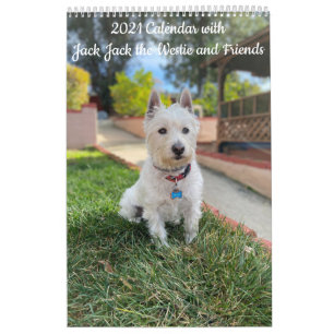 2021 Calendário de Westie e Cães