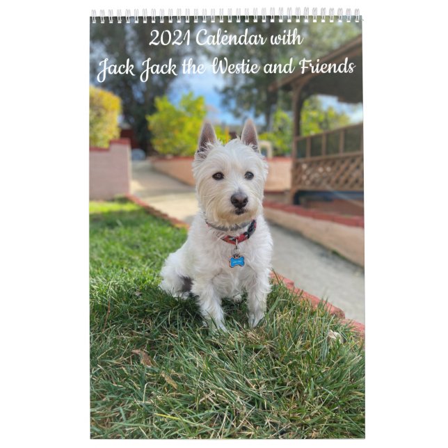 2021 Calendário de Westie e Cães (Capa)