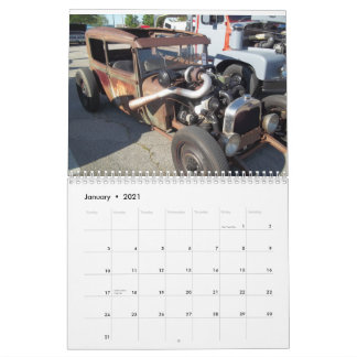 2021 Calendário do carro para rod rato de rod, fer