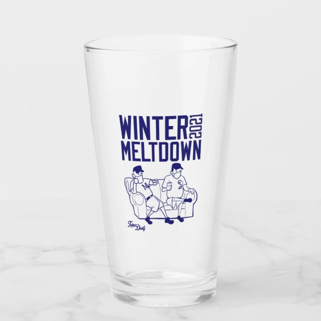 2021 Copos Diários De Inverno Meltdown Pint Vidro (Frente)