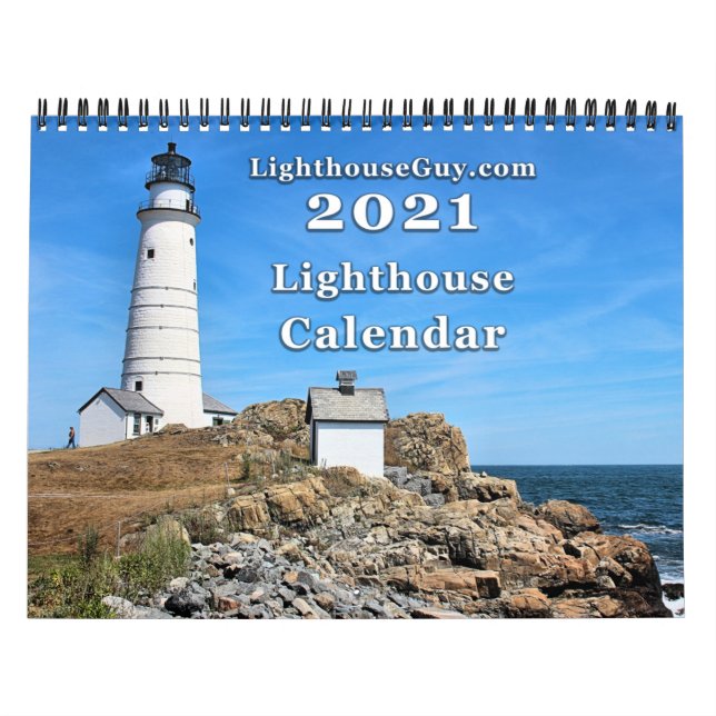 2021 LighthouseGuy.com Calendário do farol (Capa)