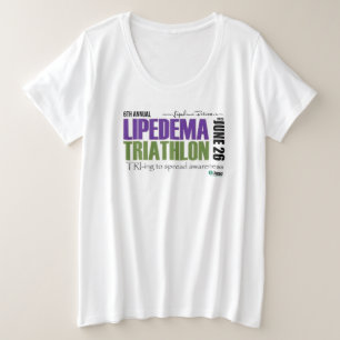 2021 Lipedema Triathlon - Camisa de Tamanho Mais