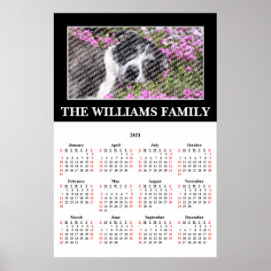 2021 Poster de Calendário Personalizado de Foto F