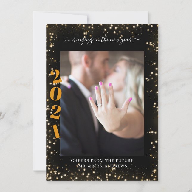 2021 Ringing in the new Year Verlobung Foto (Frente)