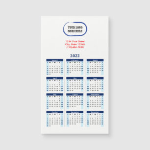 2022 Calendário do Marinho da Marca do Logotipo