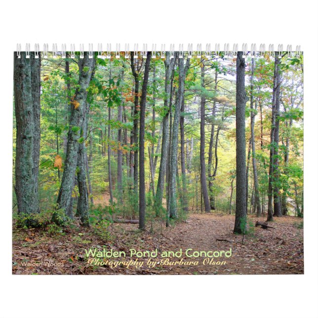 2022 Walden Pond e Concord Calendário com aspas (Capa)