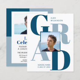 2023 BUDGET Modern Blue Script 2 Convite Fotográfi