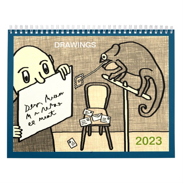 2023: calendário dos desenhos do estilo infantil (Capa)