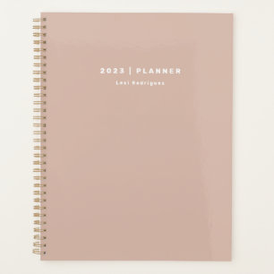 2023 Dusty Pink Semanal Planejador Não Datado Mens