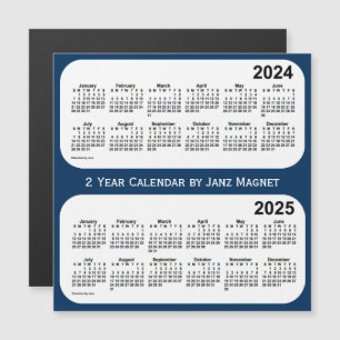 2024-2025 azul da caixa de polícia calendário de 2