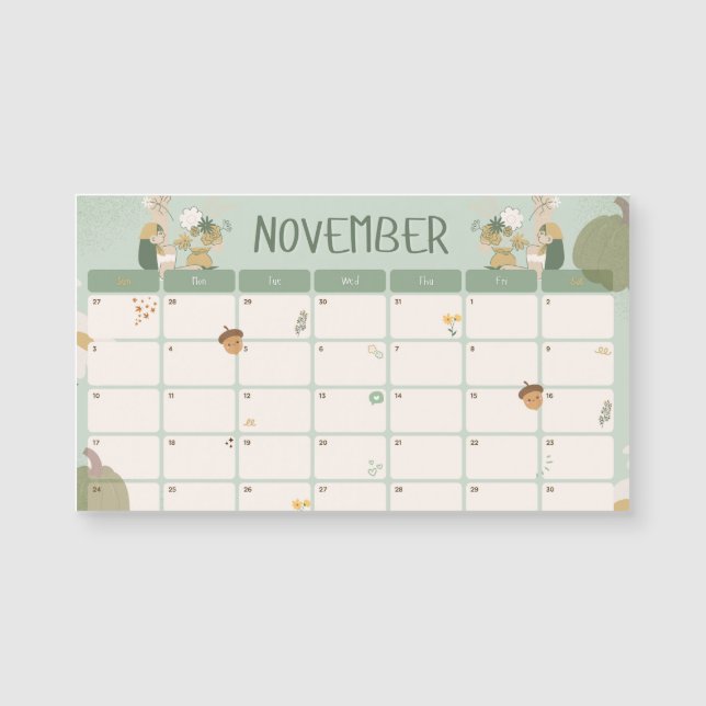 2024 Calendar September, Cute, Minimalist  (Frente)