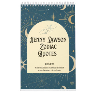2024 Calendário de citação de Jenny Lawson Zodiac