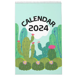 2024 Calendário do Paraíso em Cactos
