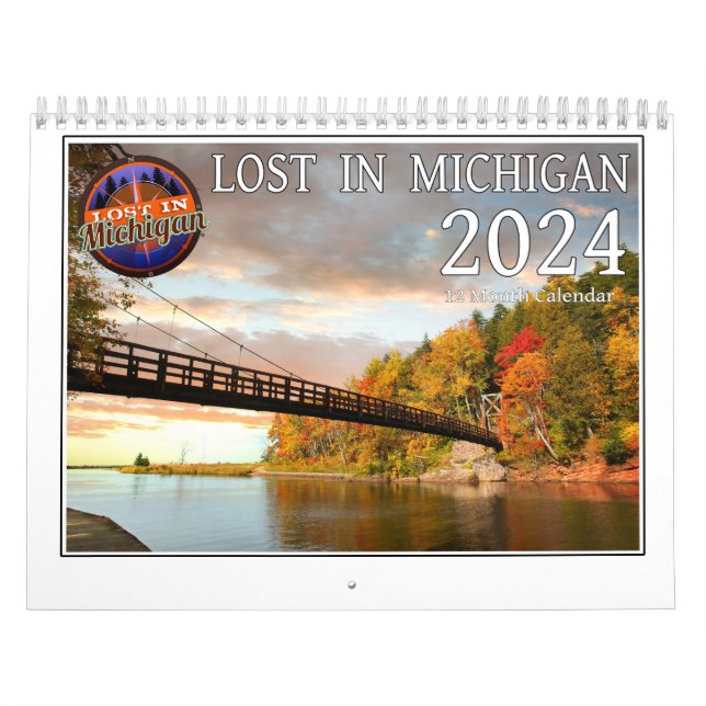 2024 Perdido No Calendário Da Muralha De Michigan (Capa)