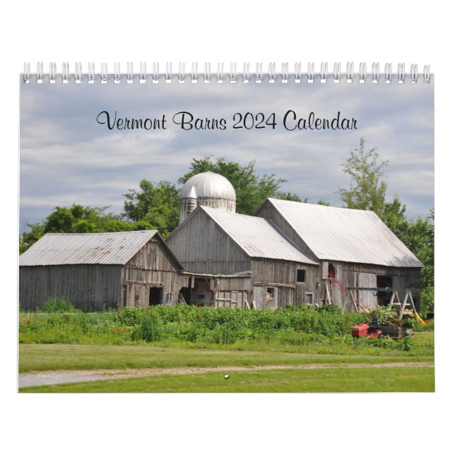 2024 Vermont Barns - Calendário (Capa)