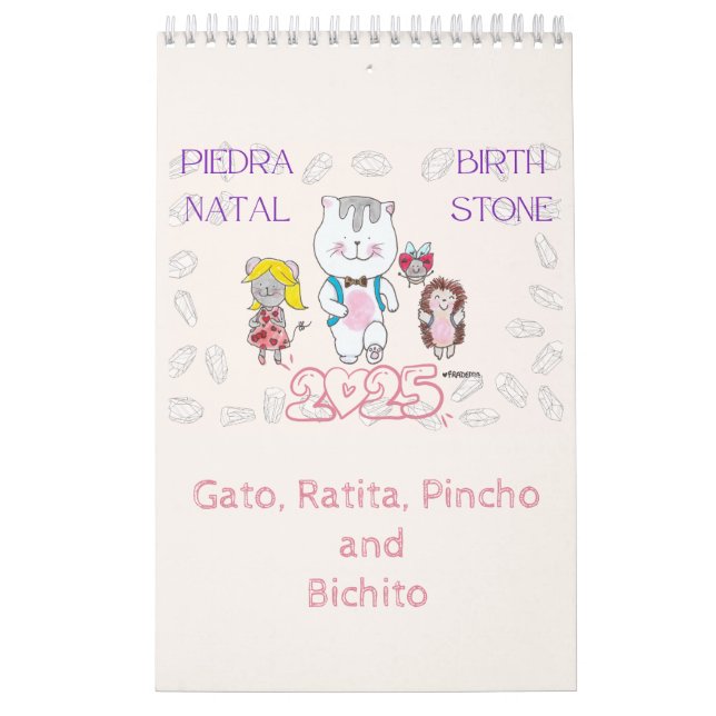 2025 BirthStone Calendario (Capa)