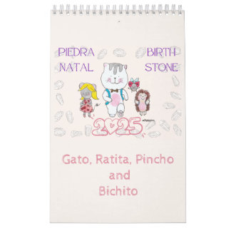 2025 BirthStone Calendario