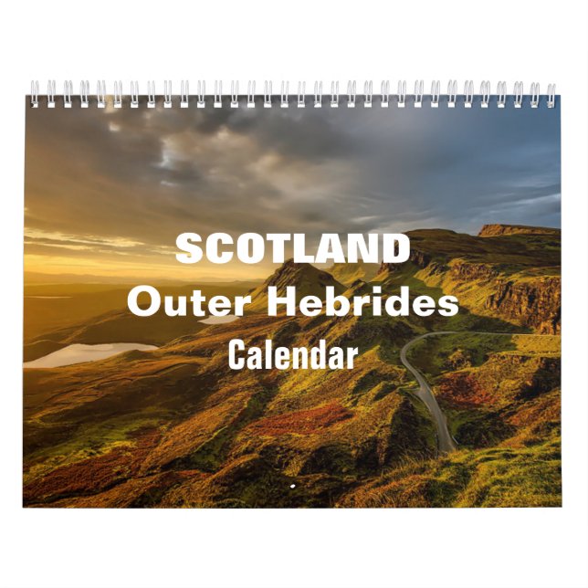 2025 Calendário das Hébridas Exteriores na Escócia (Capa)