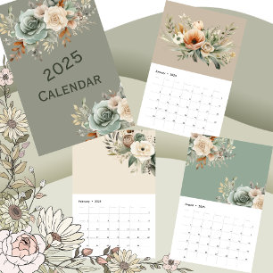 2025 Calendário Floral Da Sagem Neutral