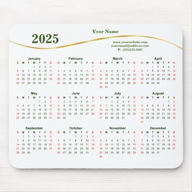 2025 Elegant for Business Mouse Pad (Frente)