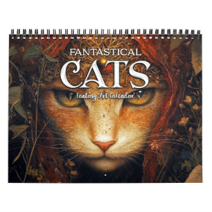 2025 Gatos Fantásticos 4 Calendário de Arte Fantas