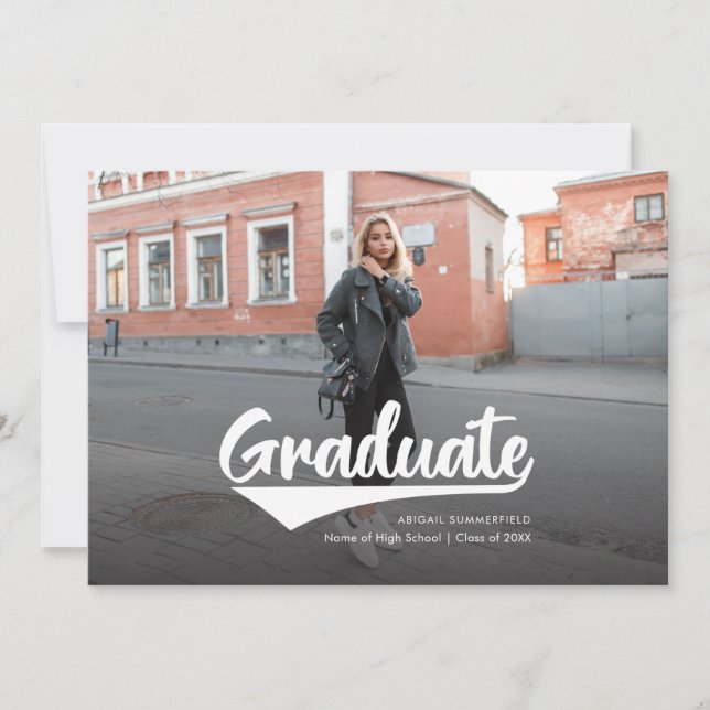 2025 Graduação 2 Fotos Anúncio de Formando Moderno (Frente)