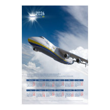 2026 Antonov An-225 Mriya Tribute Poster Calendar