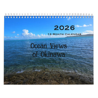 2026 Calendário de Vistas do Oceano Okinawano, 12