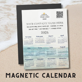 2026 Calendário do Magnet Nome comercial Logotipo 