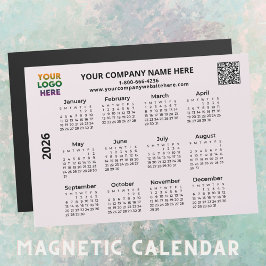 2026 Comercialize seu logotipo QR Code Calendar Ma