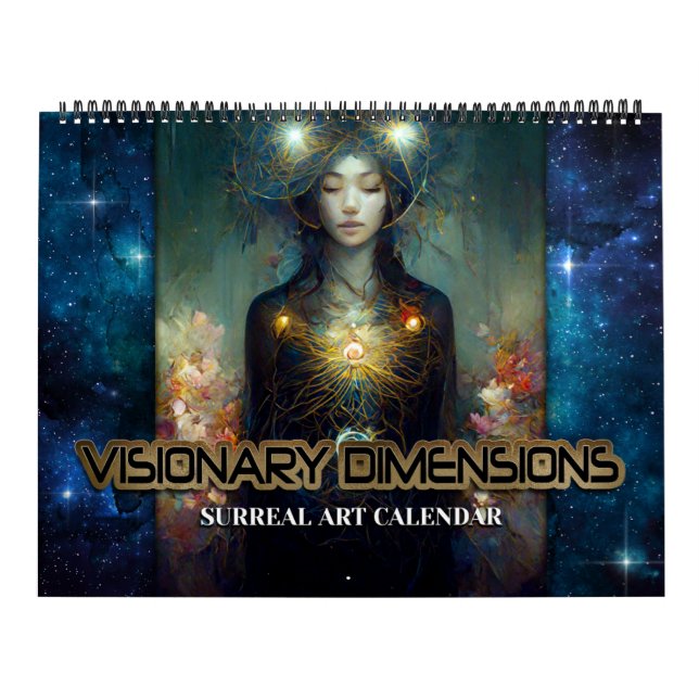 2026 Dimensões Visionárias Calendário de Arte Surr (Capa)
